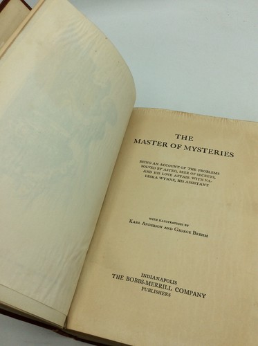 MASTER OF MYSTERIES - Gelett Burgess - 1912 1st ed - scarce mystery novel - Picture 2 of 4