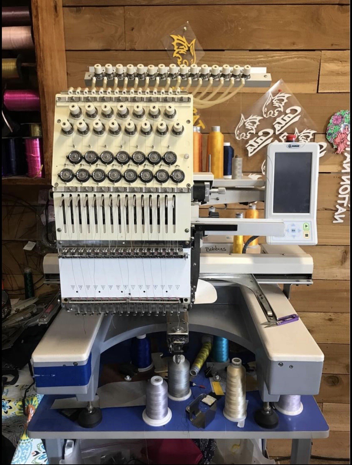 used commercial embroidery machines for sale eBay