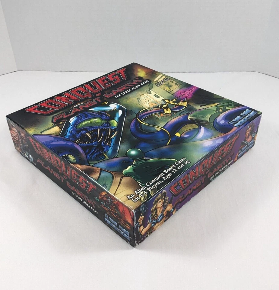 CONQUEST OF PLANET EARTH Board Game Used COMPLETE Flying Frog Prod 2010 OOP - Image 3 of 4