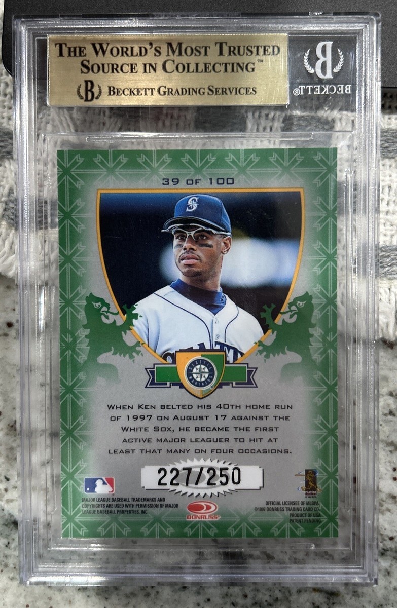 Ken Griffey Jr 1998 Donruss Crusade Green /250 #39 BGS 9.5 LOW POP