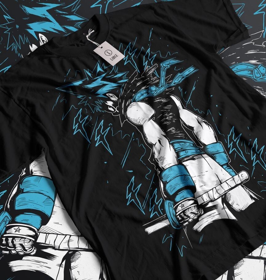 Black Star T-Shirt Soul Eater Death the Kid Japanese Anime Gift