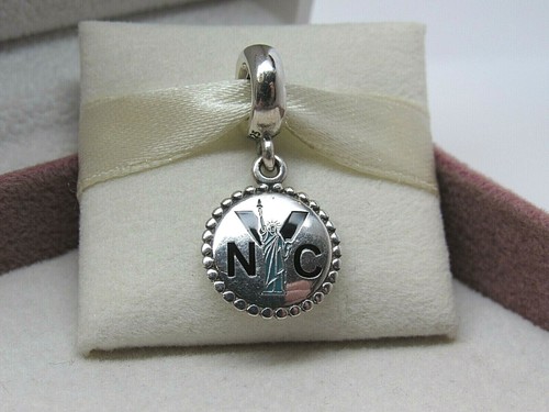 Nuevo con caja Pandora Ciudad Nueva York Colgante con azul dama Dije Nueva York | eBay