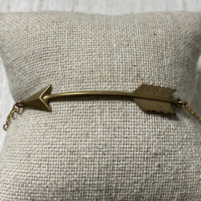 Brass Chain Arrow Bracelet 7''