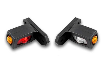 2 TOP QUALITÄT DREIFACH LED SEITENABSTAND E MARK LEUCHTEN LKW LKW ANHÄNGER WAGGON