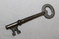 Antique Solid Steel Skeleton Key 2-11/16 Inches USA Made