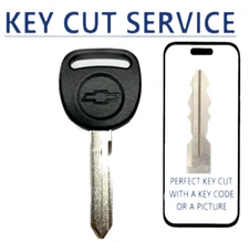 KEY CUT + CHEVROLET GM B102 Mechanical Plastic Head Key B102P (NO CHIP)