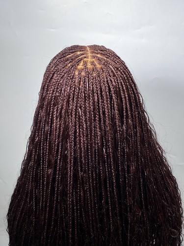 Braided wig,Knotless Box Braids,Frontal braid wig,Braid wig,Boho Braid - Picture 9 of 11