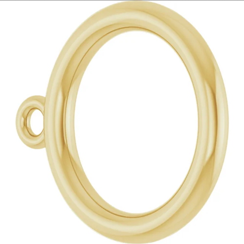 10 mm OD 7,25 mm ID 14k Gelbgold 16ga KIPPRING Ende USA - Bild 2 von 3