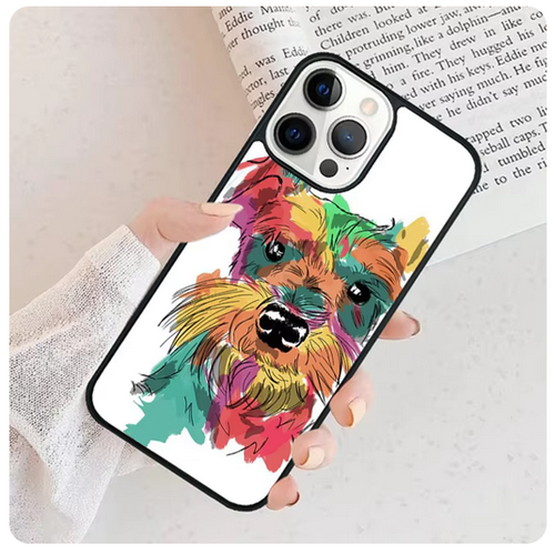 Schnauzer Dog Pet Chien Coque Cover Case For Iphone 16 Pro Max 15 14 13 12 11 - Photo 4 sur 7