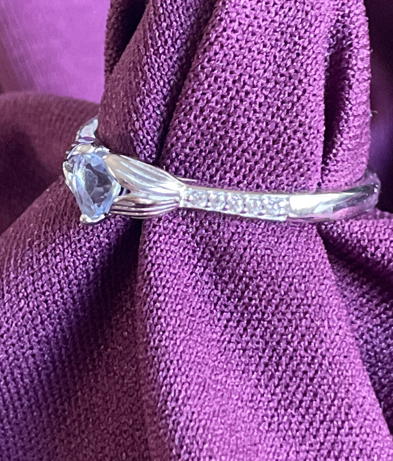 Fragrant Jewels Satin Dainty Mermaid 8 sterling silver Heart lavender