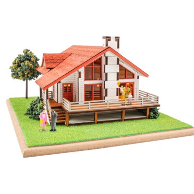 Youngmodeler Hobby Wooden Model Kit   American Country-Style Story House Diorama
