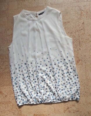 Zero Top Bluse Tunika Gr. 36 edel Sterne / TOP-Zustand