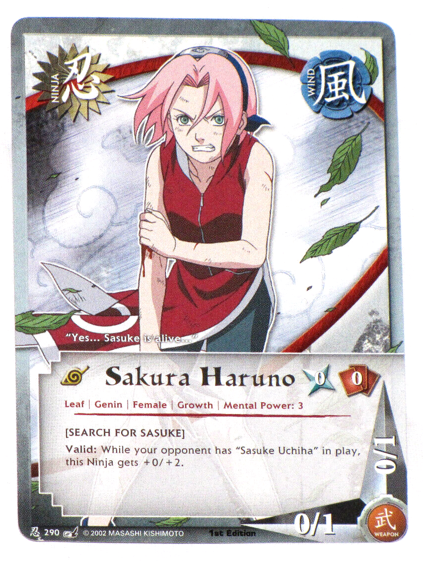 Naruto Sakura Haruno Collectible Card Game #290 1st Edition | eBay