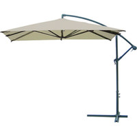 Quadratischer Sonnenschirm FüR Den Garten 3X3 M Dezentral Ecru