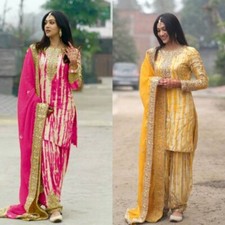 New Punjabi Dress Pakistani Salwar Kameez Ready made Suits Wedding Party 3 Piece