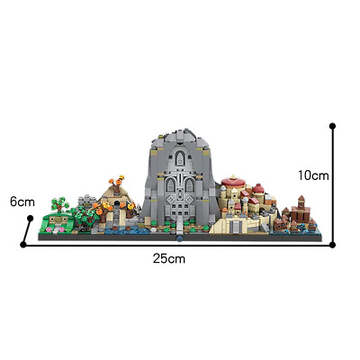 C5587 Skyline Architecture with Famous Locations from the Book 883 Parts