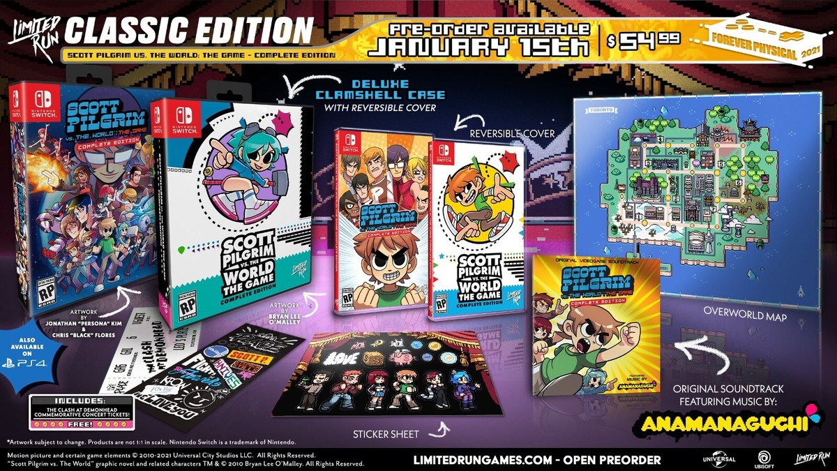 SCOTT PILGRIM スコット・ピルグリム スイッチ 北米版 Scott Pilgrim Vs. The World: The Game – Limited Run Games