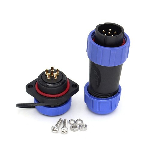 SP21 2pin~12Pin Waterproof Electrical Cable Plug Socket Panel Mount Connector - Picture 50 of 82