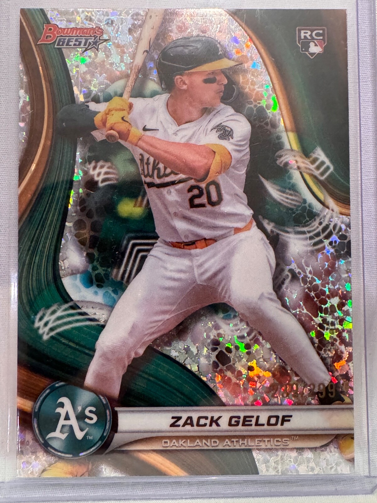2024 Bowman's Best - Zack Gelof #46 Mini-Diamond Refractor /299 (RC) Athletics