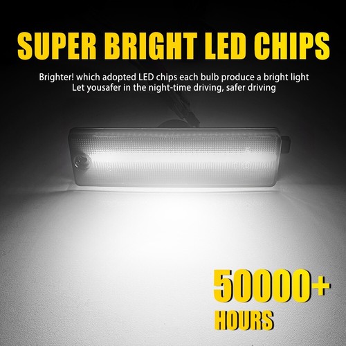 Lens Smoked LED White Rear Bumper Side Lights Marker For 1993-2002 Chevy Camaro - Picture 8 of 19