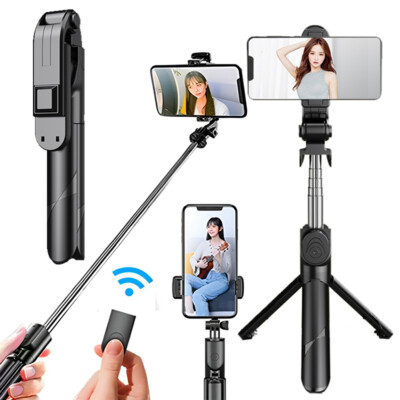 Universal Extendable Bluetooth Wireless Selfie Stick Tripod Foldable For  iPhone
