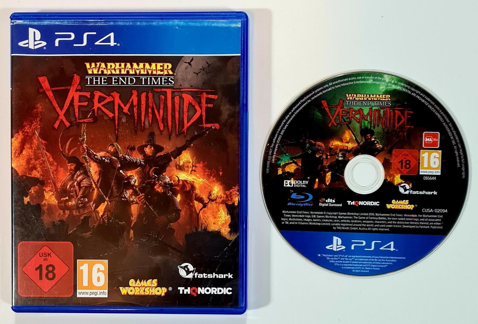 SONY PlayStation 4 Game WARHAMMER THE END TIMES VERMINTIDE dt PAL Co-op Survival