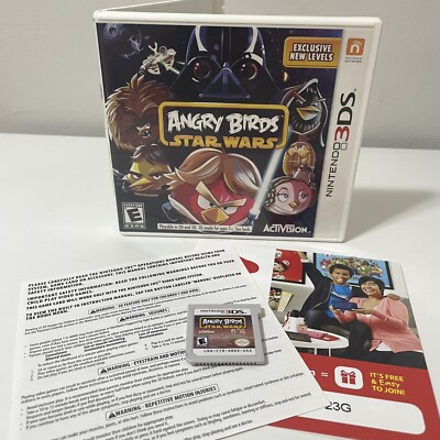 Angry Birds Star Wars (Nintendo 3DS, 2013) TESTED FAST FREE SHIP w Manual