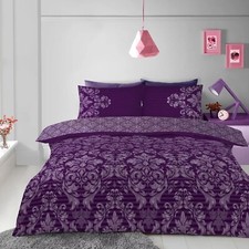 REVERSIBLE FLORAL DUVET Quilt Cover Bedding with Pillowcase Set Double King Size