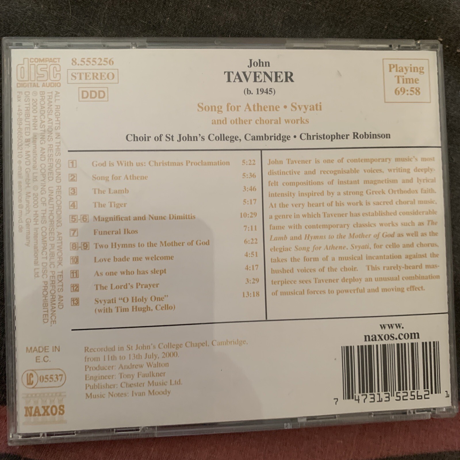 Tavener Song For Athene Svyati And Other Choral Works b81 8 tavener-song-for-athene-svyati-and-other-choral-works-b81-8