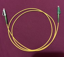 9/125 Single Mode Fiber Optic Patch Cable - 1m LC APC to LC APC Simplex 2.0mm