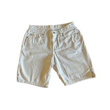 Riders by Lee Vintage Beige Twill Jeans Shorts Size 12 High Waist
