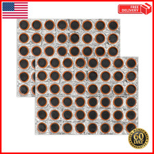 96PCS Rubber Bike Tire Patches Inner Tube Repair Kit for Bicycle/Motorcycle FAST
