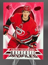 ANDREI SVECHNIKOV #'d/799 Red Authentic Profiles #AP-2 2020-21 UD SP HURRICANES