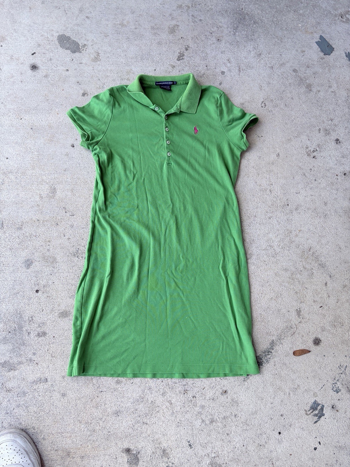 Polo Ralph Lauren Women's Green Tee Shirt Dress Size Large
