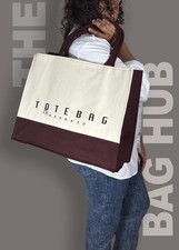 Linen Tote Bag  with Inner Waterproof Taffeta Tote Bags.