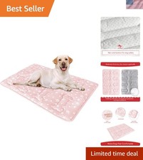Luxury Dog Crate Mat 36"X23" with Star Design - Soft Anti-Slip Comfort