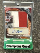 2025 Bowman U Best Carnell Tate Prospect Jumbo Relic Auto /49