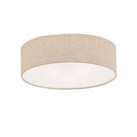 Deckenleuchte Wohnzimmerlampe Schlafzimmerleuchte Metall Leinen D 60 Cm