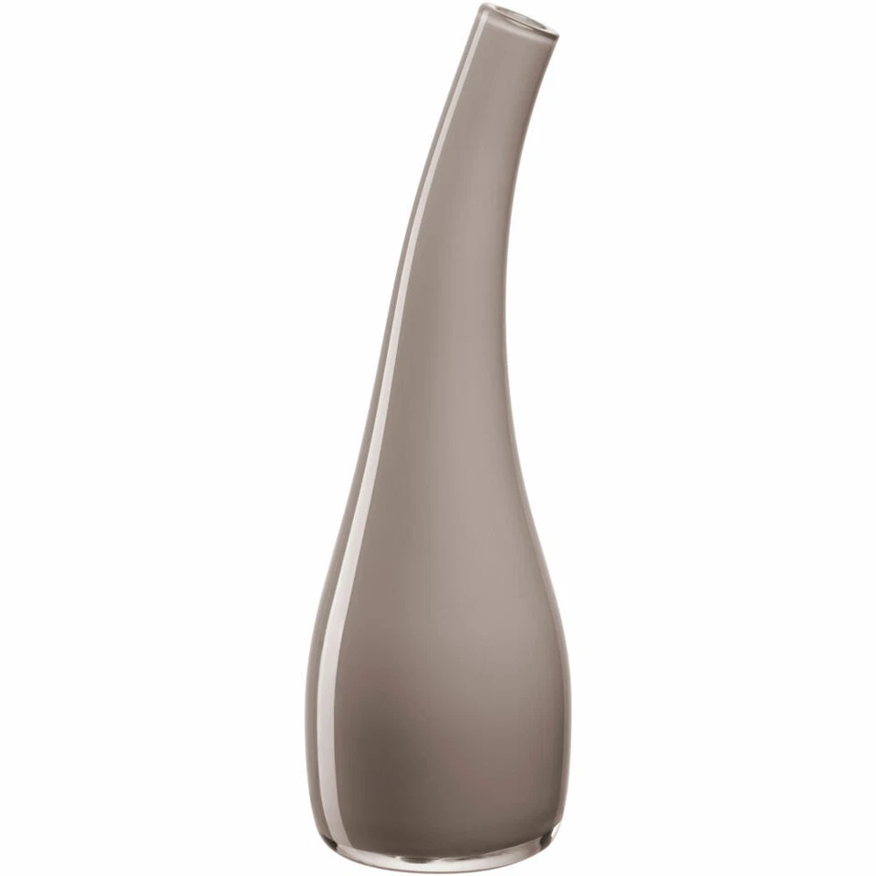 Leonardo Vase Arco Blumenvase Dekovase Tischvase Glas Taupe Opac H 25 cm 045270