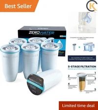 6-Pack NSF Certified 5-Stage Water Filters: Pure, Clean, and Safe Drinking Water