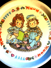 Vintage 1969 Raggedy Ann Andy Dish Set 6pc Oneida Ware