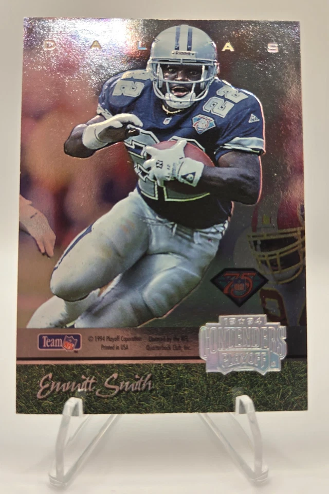 Playoff Contenders 1994 - espalda con espalda Barry Sanders, Emmitt Smith #4 Foto 2 de 2