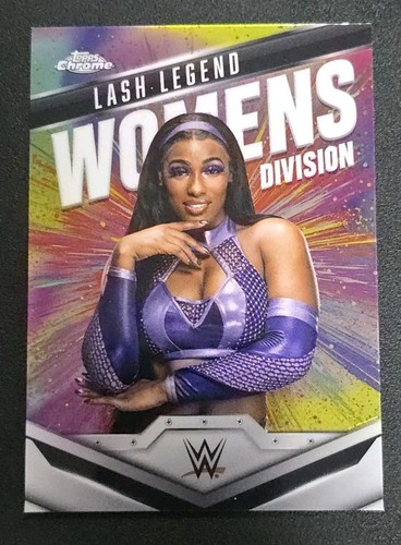 2025 Topps Chrome WWE Wrestling WD-LAS LASH LEGEND Womens Division Insert - Picture 1 of 2