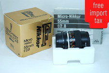 "NEAR MINT in BOXED Nikon Ai-s Micro Nikkor 55mm f/2.8 MF Lens JAPAN 6119