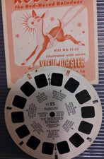VIEW MASTER REEL FT-25 "RUDOLPH THE RED-NOSED REINDEER" BOOKLET 1952
