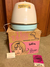 Vintage Lady Vanity Hard Shell Hair Dryer HD 22  Moisture control  White/Blue