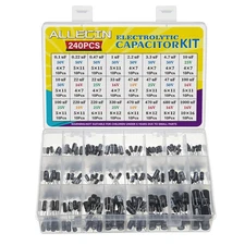 24 Values Electrolytic Capacitor Assortment Kit from 0.1uF to 1000uF 10V...