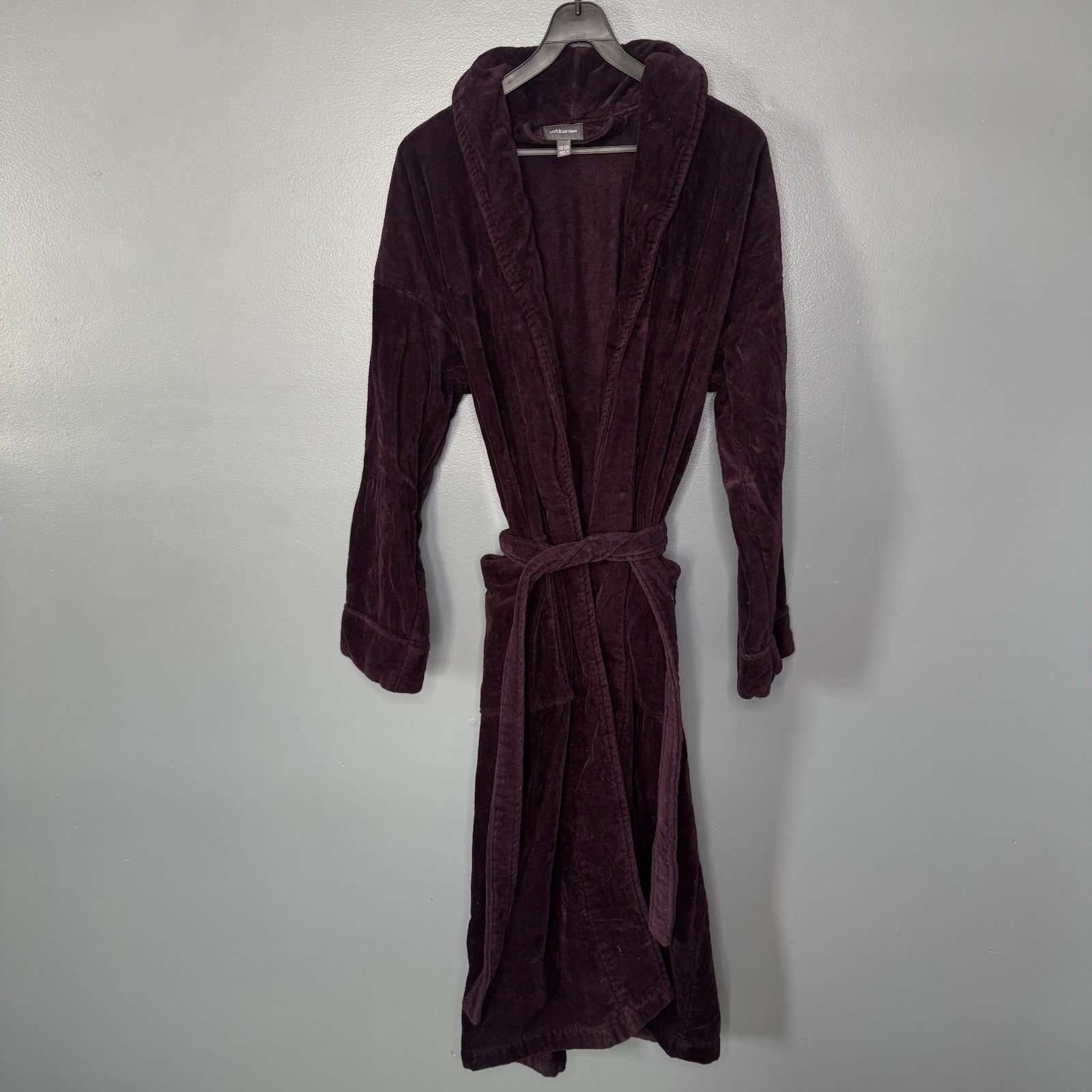 Maroon Pockets Belted One Size 100% Cotton