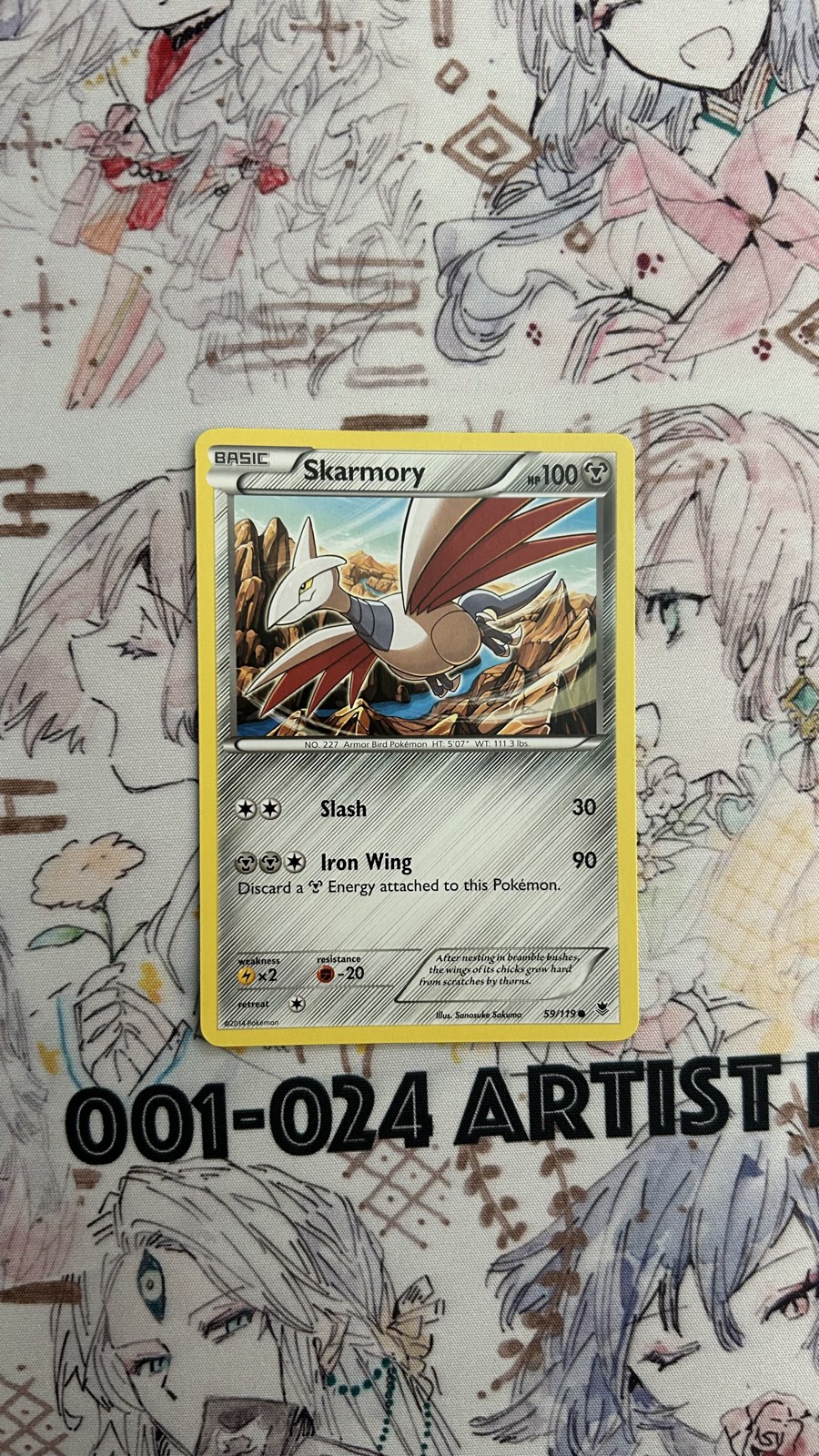 Skarmory 59/119 XY - Phantom Forces Regular - NM - Pokemon TCG
