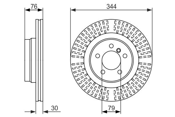 Bosch Disque De Frein Bd1347 Land Rover - Image 3